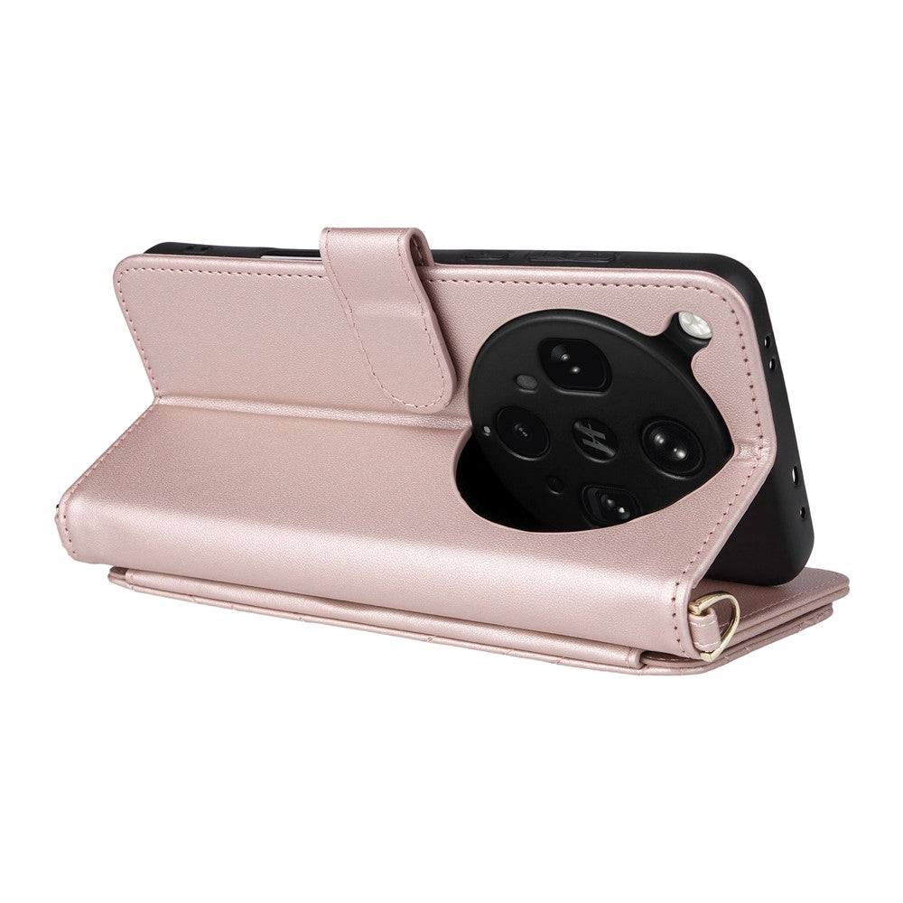 For Oppo Find X8 Ultra 5G Case with Shoulder / Wrist Strap Leather Phone Cover Stand Wallet
