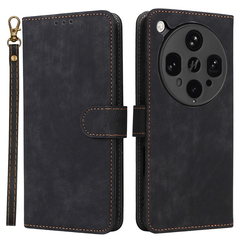 For Oppo Find X8 Ultra 5G Case Wallet RFID Blocking PU Leather Cover Stand with Strap