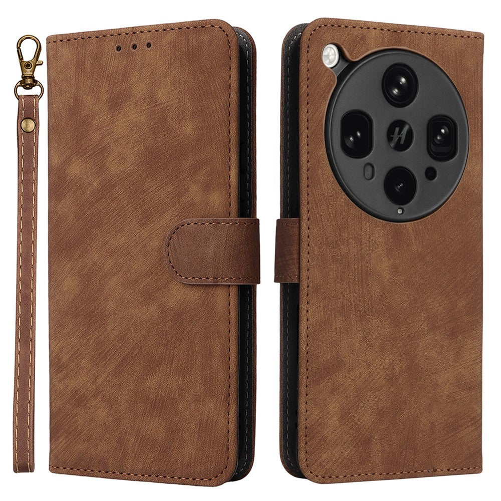 For Oppo Find X8 Ultra 5G Case Wallet RFID Blocking PU Leather Cover Stand with Strap