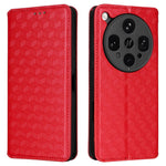 For Oppo Find X8 Ultra 5G Case Wallet Rhombus Imprinted Leather Phone Cover