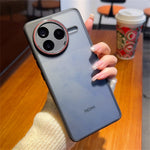 For Xiaomi Redmi K80 5G / Poco F7 Pro 5G Case Red Lens Ring Shockproof TPU + PC Translucent Phone Cover