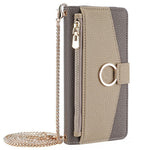 For Xiaomi 15 Ultra Case Mirror Wallet Leather Phone Cover with Chain Shoulder Strap