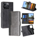 For Xiaomi Redmi Note 14 4G (164.84mm) Case Contrast Color Wallet Leather Phone Cover