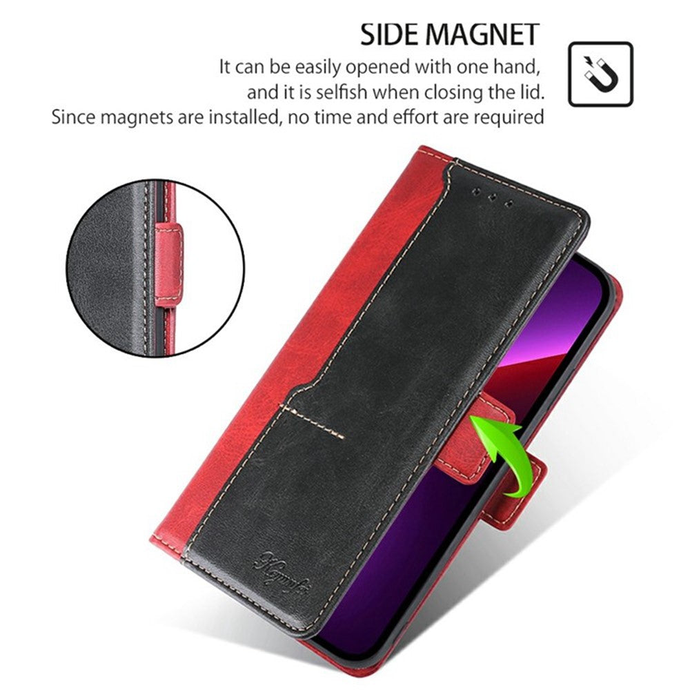 For Honor X8c 4G Case Contrast Color Wallet Leather Phone Cover