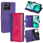 For Honor X8c 4G Case Contrast Color Wallet Leather Phone Cover