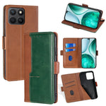 For Honor X8c 4G Case Contrast Color Wallet Leather Phone Cover