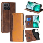 For Honor X8c 4G Case Contrast Color Wallet Leather Phone Cover