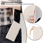 For Honor X8c 4G Case PU Leather Wallet Stand Phone Cover with Crossbody Shoulder Strap