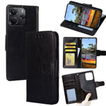 For Xiaomi Redmi Note 14 4G (164.84mm) Case Wallet PU Leather + TPU Folding Stand Phone Cover