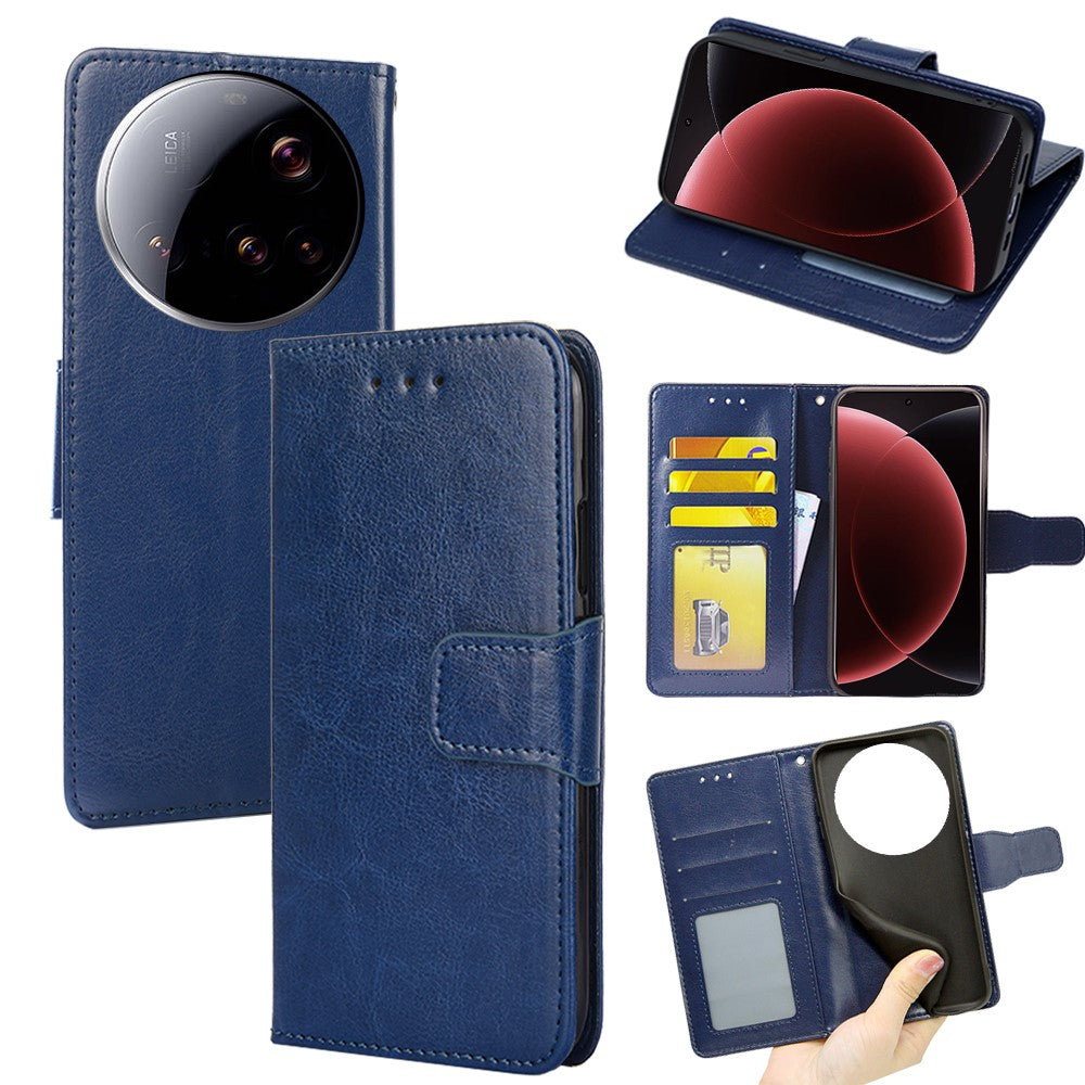 For Xiaomi 15 Ultra Case Wallet PU Leather + TPU Folding Stand Phone Cover