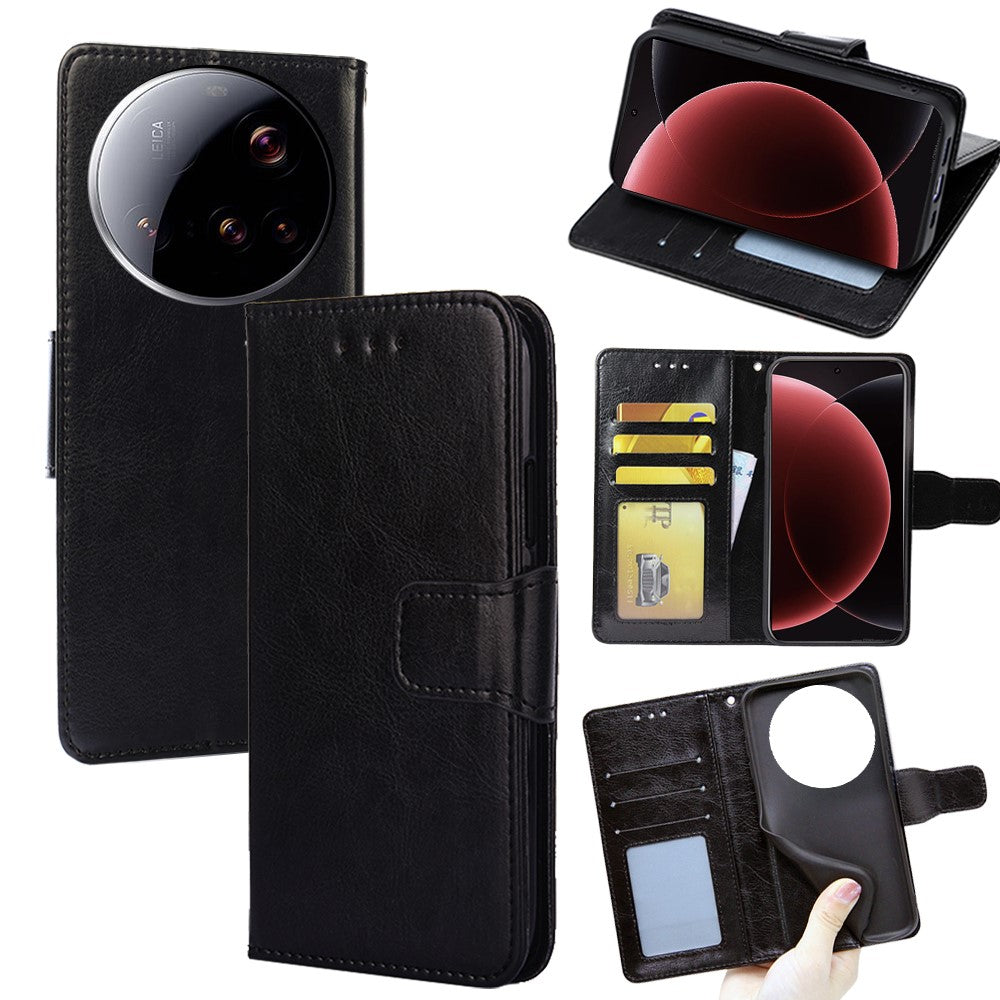For Xiaomi 15 Ultra Case Wallet PU Leather + TPU Folding Stand Phone Cover