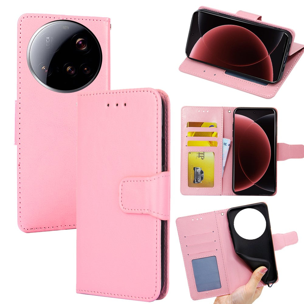 For Xiaomi 15 Ultra Case Wallet PU Leather + TPU Folding Stand Phone Cover