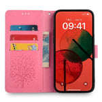 For Xiaomi Redmi Note 14 4G (164.84mm) Case PU Leather Wallet Phone Cover Tree Deer Imprinted