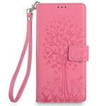 For Xiaomi Redmi Note 14 4G (164.84mm) Case PU Leather Wallet Phone Cover Tree Deer Imprinted