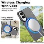 IMAK For Samsung Galaxy S25 Edge Magnetic Case Candy Color Anti-Drop TPU + PET Back Cover