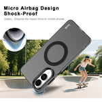 IMAK For Samsung Galaxy S25 Edge Magnetic Case Candy Color Anti-Drop TPU + PET Back Cover