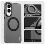IMAK Magnetiskt Skal För Samsung Galaxy S25 Edge Godisfärgat Stötsäkert TPU + PET Bakstycke