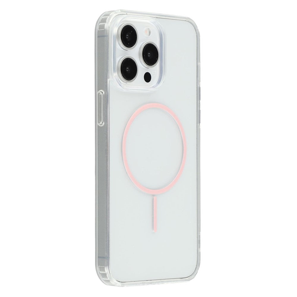 Till iPhone 14 Pro Max Magnetfodral Akryl TPU Genomskinligt Telefonbakstycke