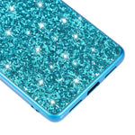 Til Google Pixel 7 Pro 5G Skinnende Glitter Pailletter Telefon Beskyttelsescover Elektropletteret TPU-ramme Hårdt PC-bagcover
