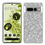 Til Google Pixel 7 Pro 5G Skinnende Glitter Pailletter Telefon Beskyttelsescover Elektropletteret TPU-ramme Hårdt PC-bagcover