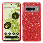 Til Google Pixel 7 Pro 5G Skinnende Glitter Pailletter Telefon Beskyttelsescover Elektropletteret TPU-ramme Hårdt PC-bagcover