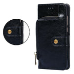 For Honor X8c 4G Case Zipper Pocket PU Leather Wallet Flip Phone Cover