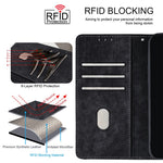 For Xiaomi Redmi Note 14 4G (164.84mm) Case RFID Blocking Color Splicing PU Leather Wallet Phone Cover