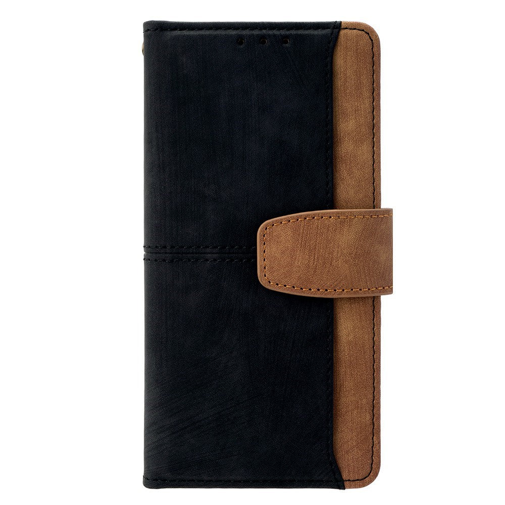 Til Honor X8c 4G Etui RFID-Blokering Farve Splejsning PU Læder Pung Telefoncover