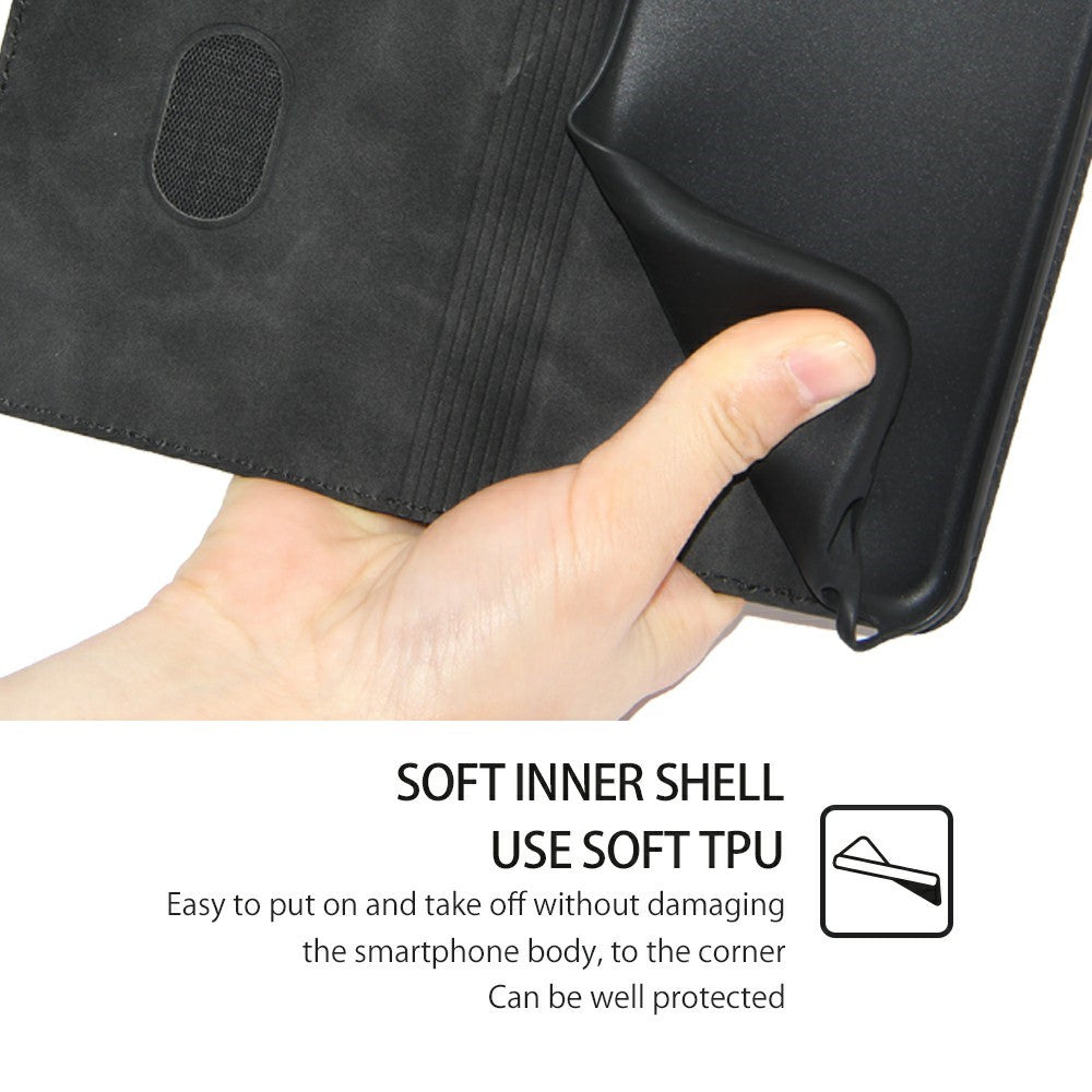 For Xiaomi Redmi Note 14 4G (164.84mm) Case Card Holder PU Leather Magnetic Closing Phone Cover