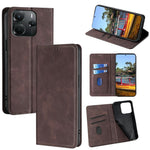 For Xiaomi Redmi Note 14 4G (164.84mm) Case Card Holder PU Leather Magnetic Closing Phone Cover