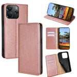 For Xiaomi Redmi Note 14 4G (164.84mm) Case Wallet PU Leather Magnetic Auto-Absorbed Phone Cover