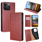 For Xiaomi Redmi Note 14 4G (164.84mm) Case Wallet PU Leather Magnetic Auto-Absorbed Phone Cover