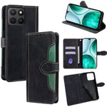 Til Honor X8c 4G Etui Læder Pung Telefoncover med Stråhat Magnetlås