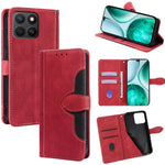 Til Honor X8c 4G Etui Læder Pung Telefoncover med Stråhat Magnetlås