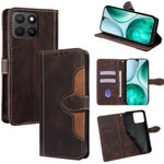 Til Honor X8c 4G Etui Læder Pung Telefoncover med Stråhat Magnetlås