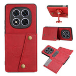 For Xiaomi Redmi Note 14 Pro 4G Case with Card Slots Kickstand Leather + TPU Phone Cover