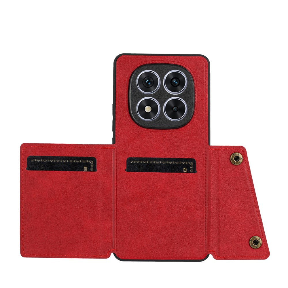 For Xiaomi Redmi Note 14 Pro 4G Case with Card Slots Kickstand Leather + TPU Phone Cover