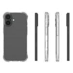 For iPhone 17 TPU Phone Case Non Slip Transparent Mobile Phone Cover