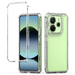 Xiaomi Redmi Note 14 4G (163.25mm) skal reptåligt akryl TPU genomskinligt mobilskal