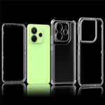 Xiaomi Redmi Note 14 4G (163.25mm) skal reptåligt akryl TPU genomskinligt mobilskal