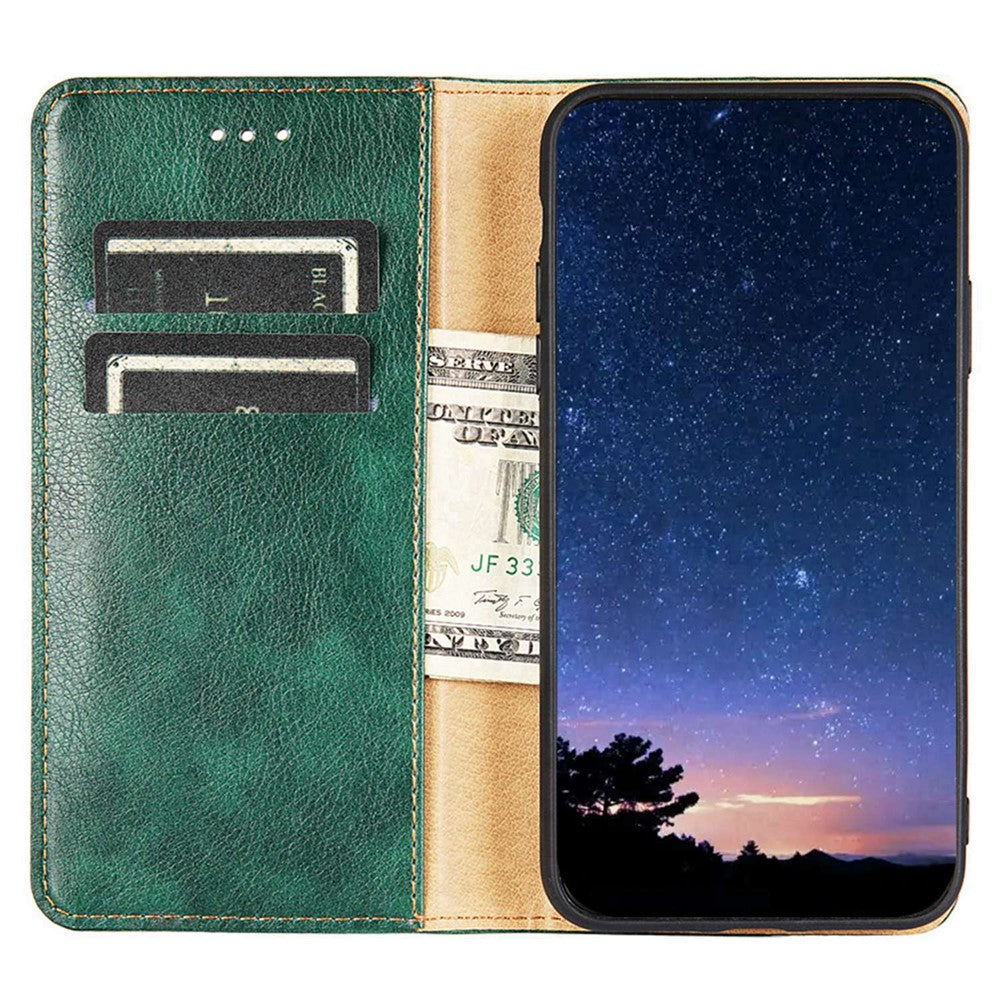 For Xiaomi Redmi A1 4G / A2 4G PU Leather Magnetic Auto Closing Phone Case Wallet Stand Protective Cover