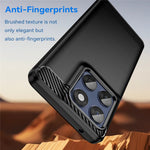 For Motorola Edge 60 5G / 60 Fusion 5G Case Protective Phone Cover Carbon Fiber Texture Brushed