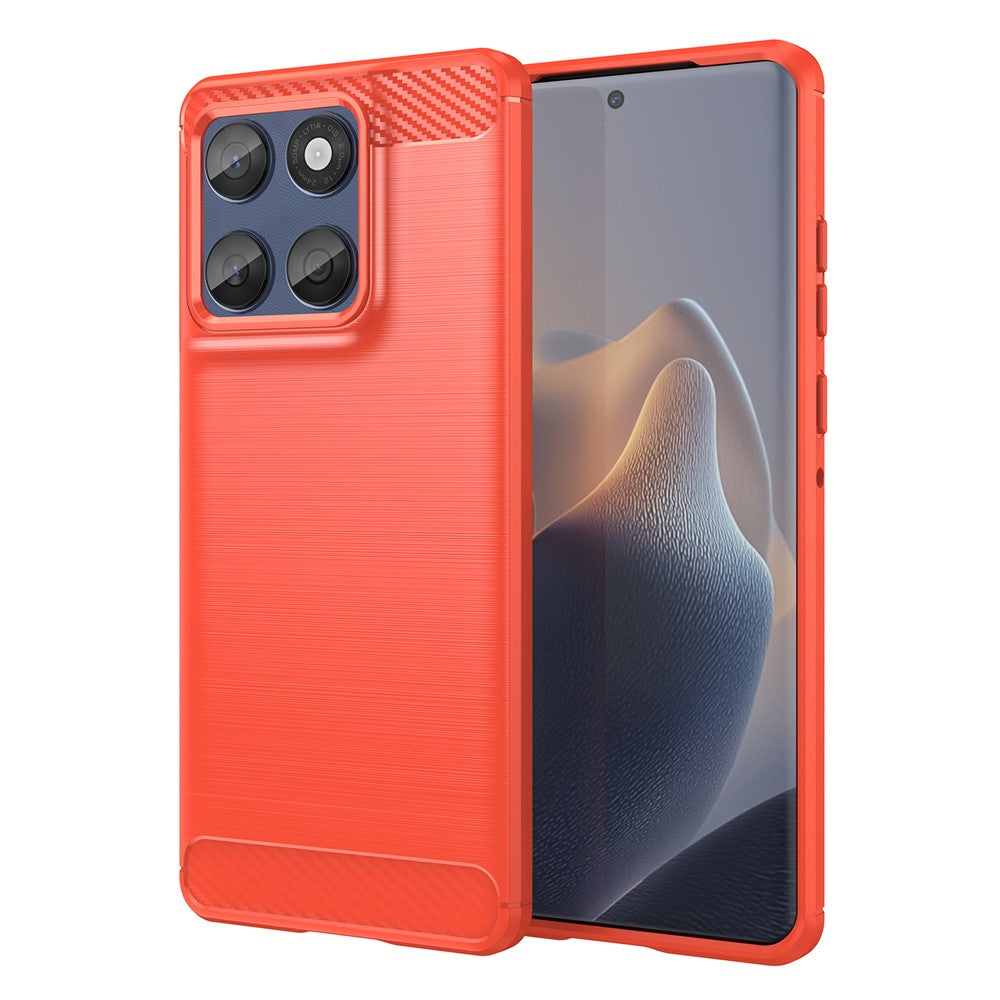For Motorola Edge 60 5G / 60 Fusion 5G Case Protective Phone Cover Carbon Fiber Texture Brushed