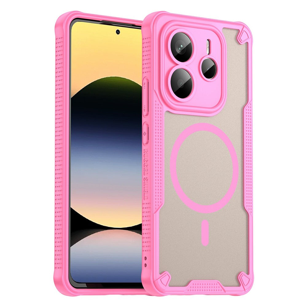 For Xiaomi Redmi Note 14 5G Magnetic Case TPU + PC Phone Back Cover