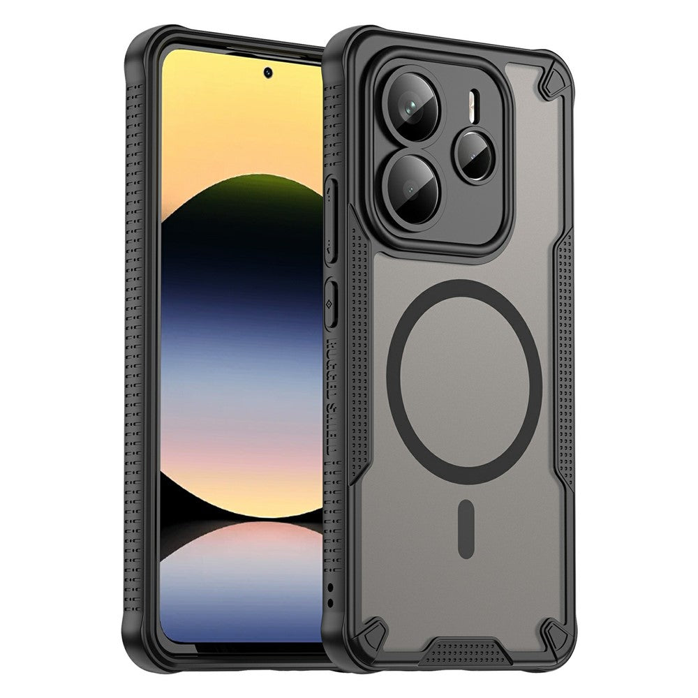 For Xiaomi Redmi Note 14 5G Magnetic Case TPU + PC Phone Back Cover