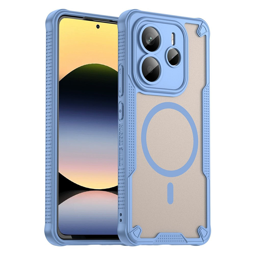 For Xiaomi Redmi Note 14 5G Magnetic Case TPU + PC Phone Back Cover