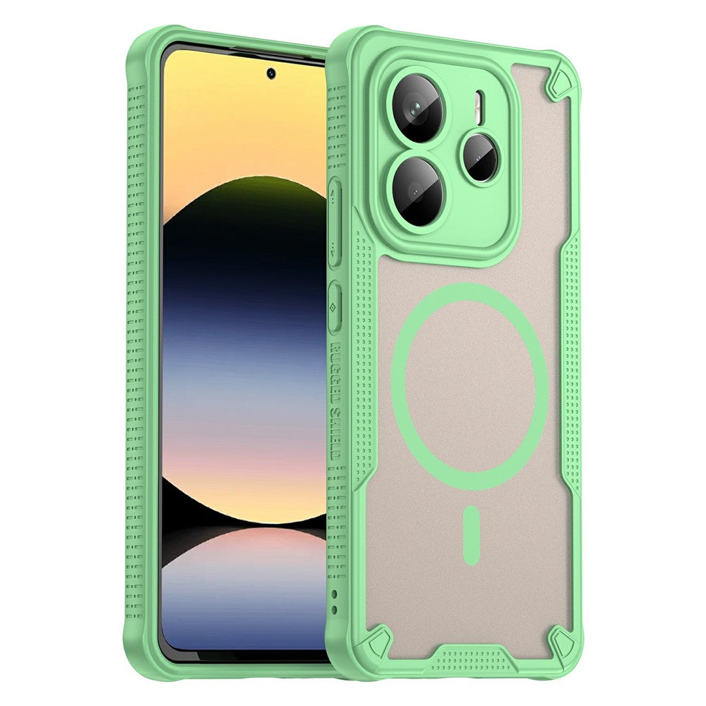 For Xiaomi Redmi Note 14 5G Magnetic Case TPU + PC Phone Back Cover