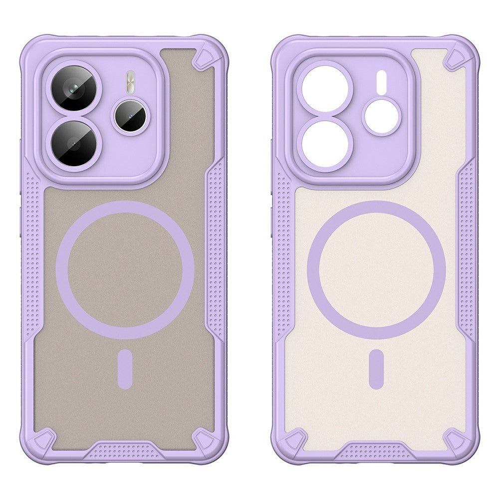 For Xiaomi Redmi Note 14 5G Magnetic Case TPU + PC Phone Back Cover