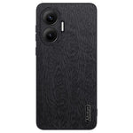 For Xiaomi Poco F7 5G / Redmi Turbo 4 Pro 5G Case Wood Texture PU Leather Coated PC TPU Phone Cover