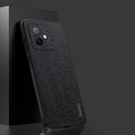 For Honor X60 GT 5G Case Wood Texture PU Leather Coated PC TPU Phone Cover